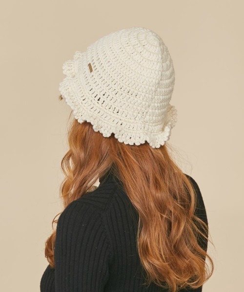 「kaorinomori」 ハット FREE ネイビー レディース_画像4