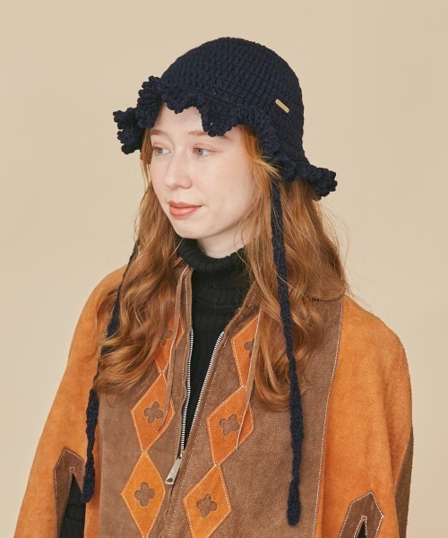 「kaorinomori」 ハット FREE ネイビー レディース_画像5