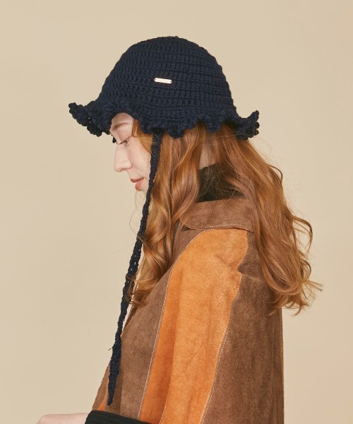 「kaorinomori」 ハット FREE ネイビー レディース_画像7
