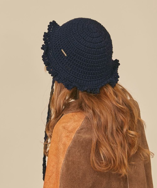 「kaorinomori」 ハット FREE ネイビー レディース_画像8