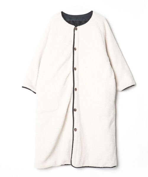 「r.」 ノーカラーコート FREE ブラック レディース_画像3