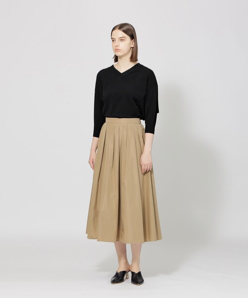 「EPOCA」 7分袖ニット 40 レッド レディース_画像3