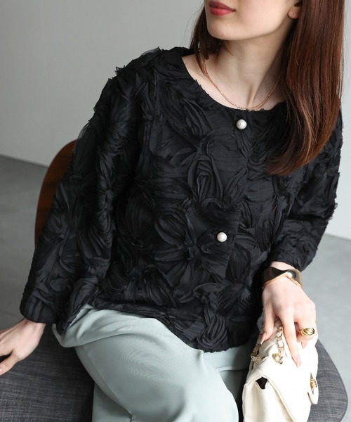 「sakishimatokyo」 ノーカラージャケット FREE ブラック レディース_画像2