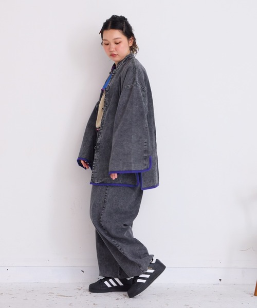 「BIG FIELD」 デニムジャケット 160cm ブルー レディース_画像7