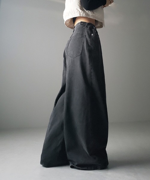 「me+em select」 デニムパンツ MEDIUM ブルー レディース_画像3