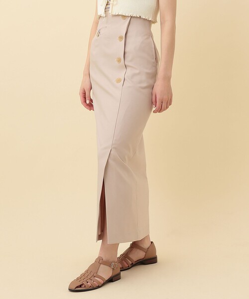 「ME COUTURE」 タイトスカート 0 ベージュ レディース_画像3