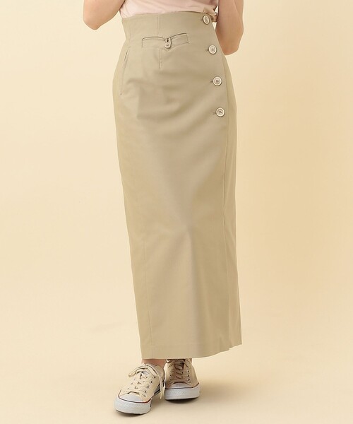 「ME COUTURE」 タイトスカート 0 ベージュ レディース_画像7