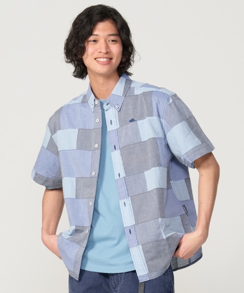 KRIFF MAYER（クリフメイヤー） シャツ 半袖 デニムパッチワーク半袖
