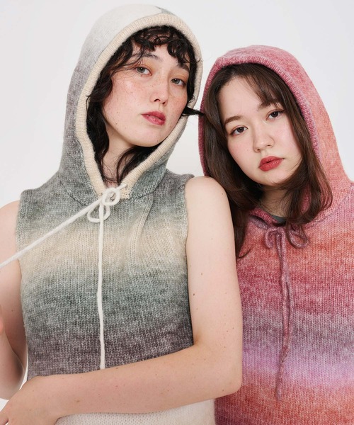 「TINA：JOJUN」 ニットワンピース M ブラウン レディース_画像3