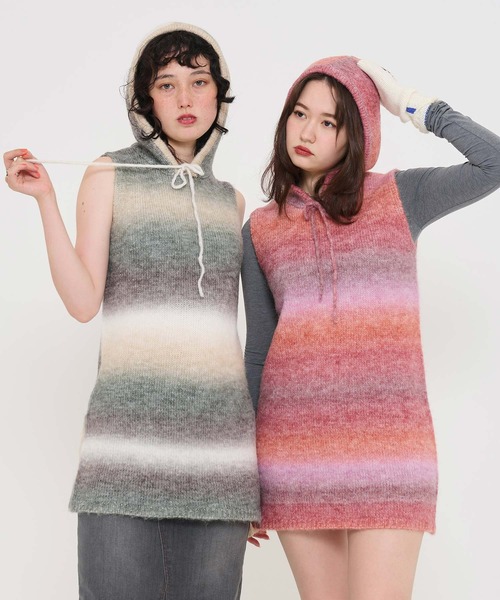 「TINA：JOJUN」 ニットワンピース M ブラウン レディース_画像4