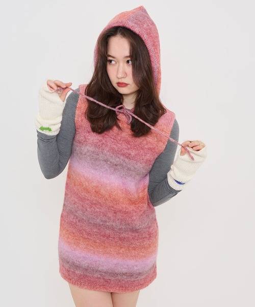 「TINA：JOJUN」 ニットワンピース M ブラウン レディース_画像5