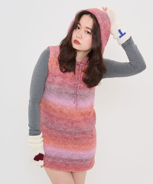 「TINA：JOJUN」 ニットワンピース M ブラウン レディース_画像7