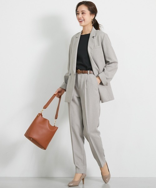 「7days Life Styling」 パンツスーツ L チャコールグレー レディース_画像2