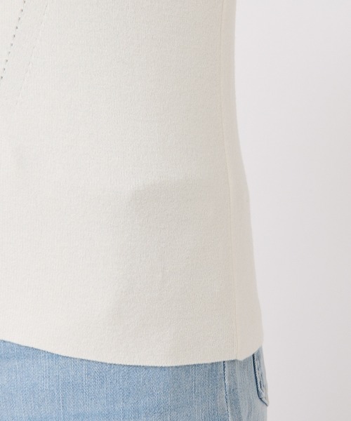 「RIVE DROITE」 7分袖ニット FREE オフホワイト レディース_画像9