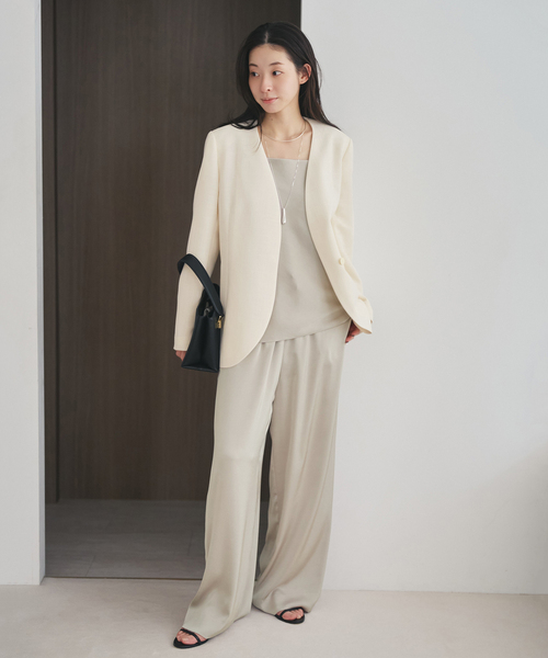 plage dull satin キャミソール　ナチュラル plage（プラージュ） キャミソール 「追加」dull satin キャミソール