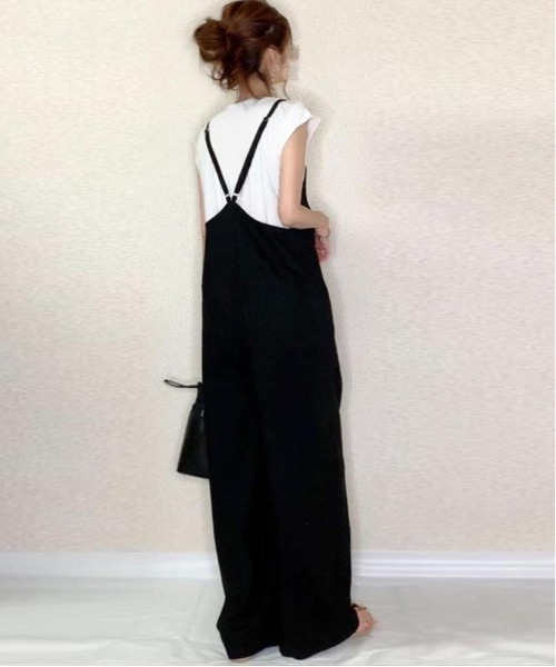 「ARCADE」 オーバーオール FREE ブラック レディース_画像8