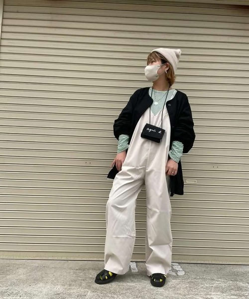 「ARCADE」 オーバーオール FREE ブラック レディース_画像9