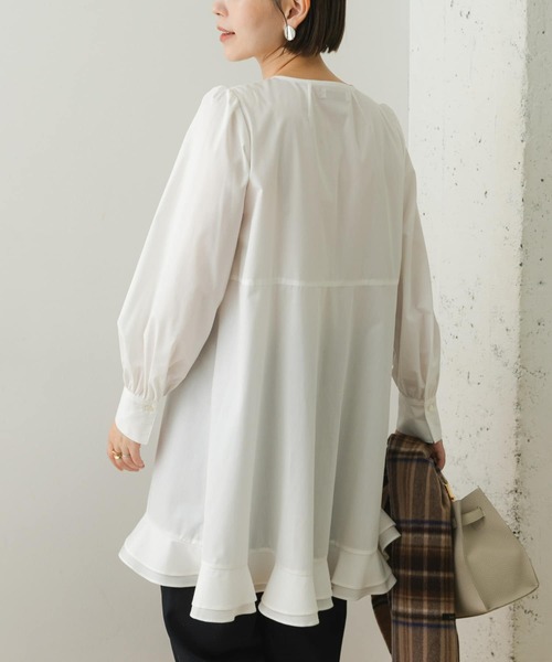 「F by ROSSO」 長袖ブラウス FREE オフホワイト レディース_画像9