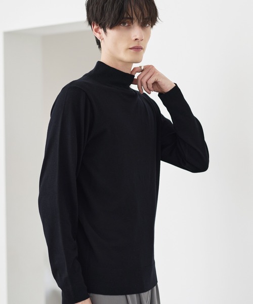 「ASTRONOMY」 長袖ニット L ホワイト メンズ_画像9