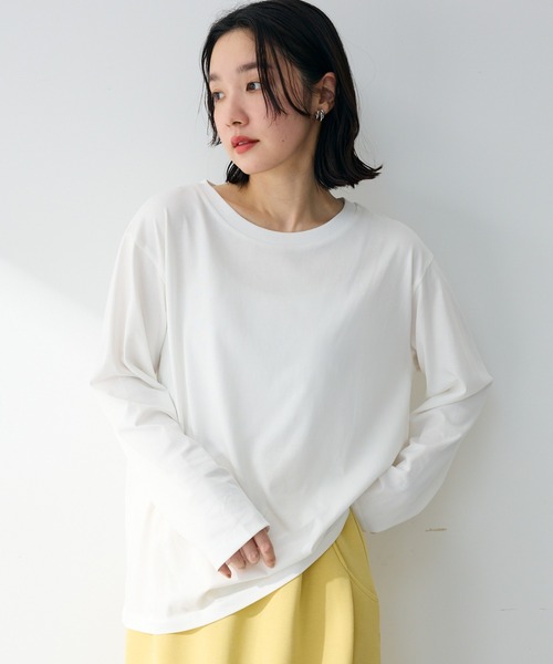 Green Parks（グリーンパークス） tシャツ ホワイトインナーストレート