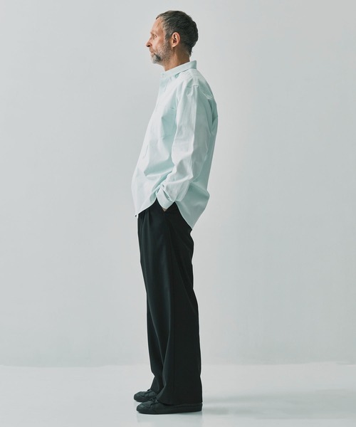 ATON（エイトン） シャツ 「ATON / エイトン」WASHER OXFORD LOOSE FIT