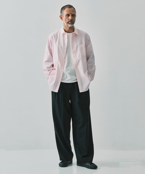 ATON（エイトン） シャツ 「ATON / エイトン」WASHER OXFORD LOOSE FIT