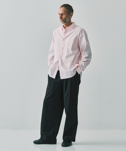 ATON（エイトン） シャツ 「ATON / エイトン」WASHER OXFORD LOOSE FIT