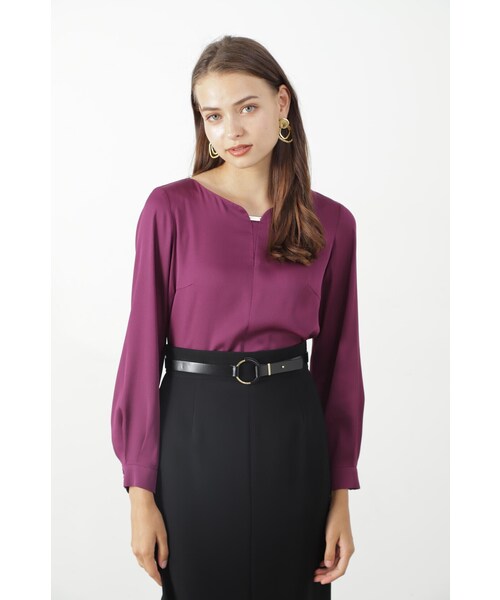 「PINKY&DIANNE」 長袖ブラウス 38 ベージュ レディース_画像8