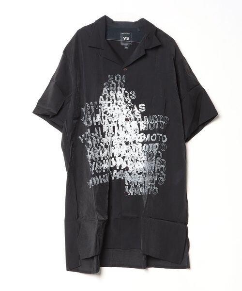 シャツ Y-3 PLACED GRAPHIC SHORT SLEEVE LONG SHIRT メンズの画像