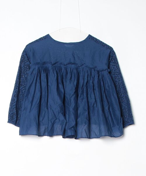 「haupia」 半袖ブラウス MEDIUM ブルー レディース_画像2