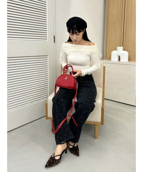 「LILY BROWN」 2WAYバッグ「KANGOLコラボ」 FREE シルバー レディースの画像