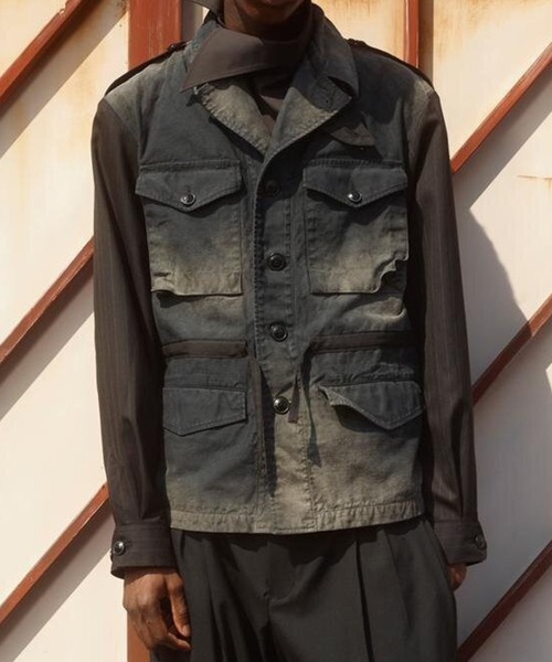 ミリタリージャケット モッズコート 「KHOKI/コッキ」Combination Military Jacketの画像