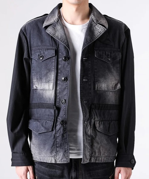 ミリタリージャケット モッズコート 「KHOKI/コッキ」Combination Military Jacketの画像