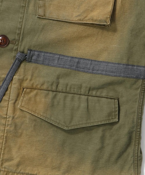 ミリタリージャケット モッズコート 「KHOKI/コッキ」Combination Military Jacketの画像