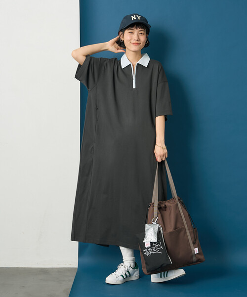ブリーフィング ワンピース　S FREAK'S STORE（フリークスストア） ワンピース 夏 半袖 藤本美貴