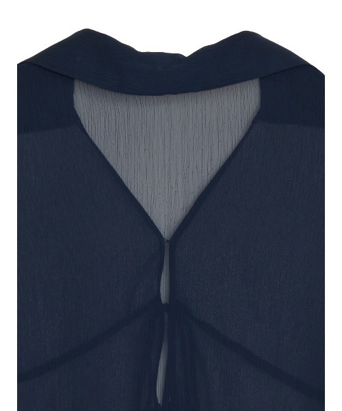 Ameri（アメリ） ブラウス シャツ 「ZOZOTOWN限定」RIBBON FRILL SHEER