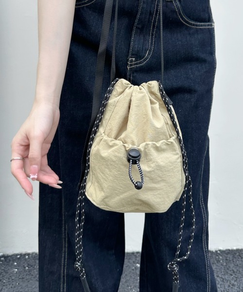 Ada. ショルダーバッグ バッグ ミニ 巾着 ドロスト ショルダー ミニ