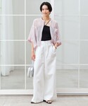 ブラウス シャツ 半袖 100/2 ポケット ...の詳細画像4