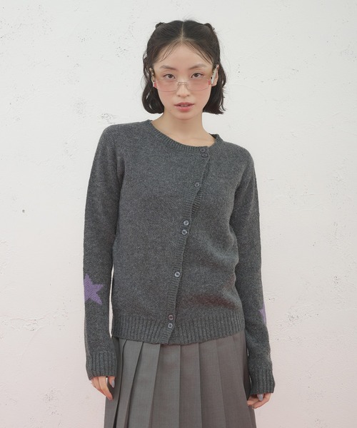 「FCMM」 ニットカーディガン MEDIUM グレー レディース_画像7