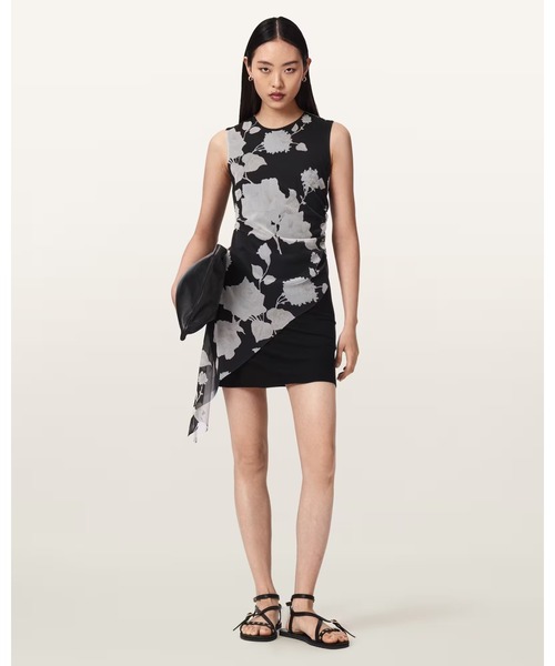 ALLSAINTS（オールセインツ） ワンピース RILEY SLIM FIT FLORAL MINI