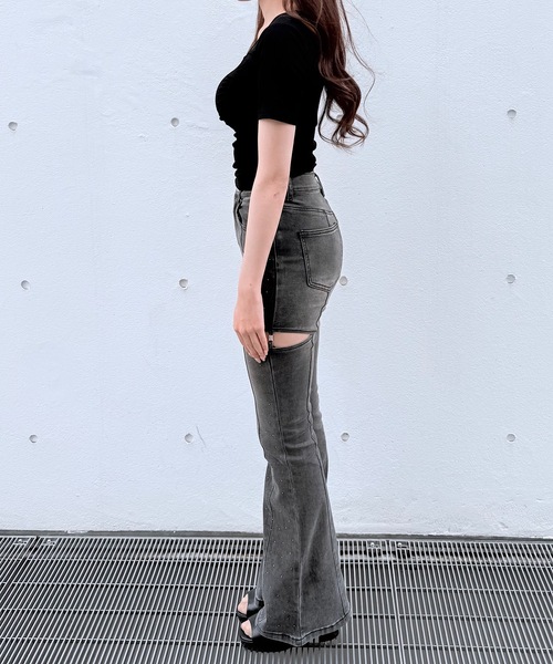 NOMAE（ノーマエ） ジーンズ デニム デニムパンツ サイドスリット 