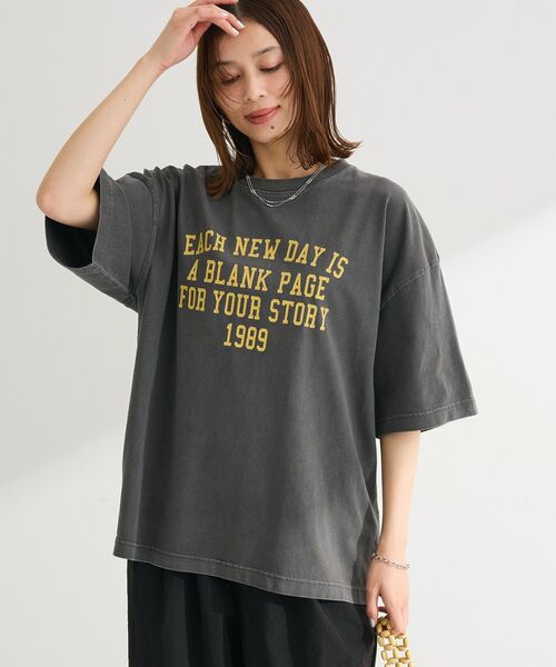 Green Parks（グリーンパークス） tシャツ 半袖 ピグメントロゴTシャツ