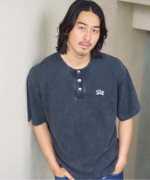 JACKROSE（ジャックローズ） ヘンリーネック tシャツ B-TRS-コンチョ