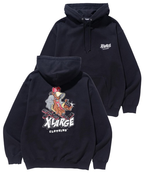 XLARGE（エクストラ ラージ） プルオーバーパーカー M ネイビー メンズ