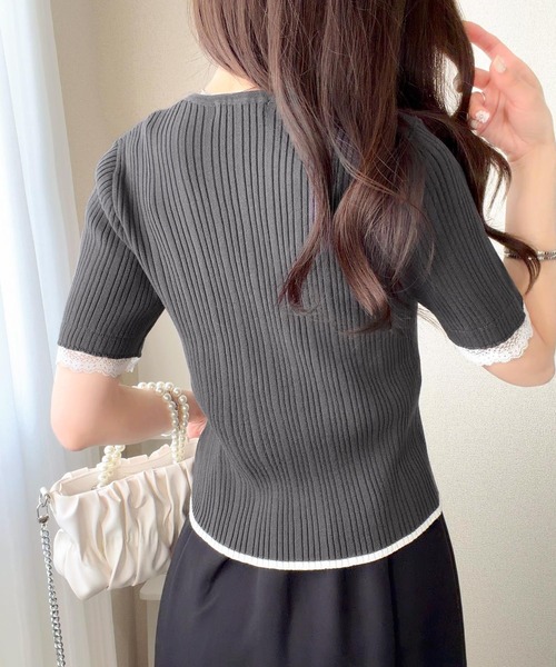 mily bilet サマーニット ニット セーター 1枚で主役級！レイヤード風