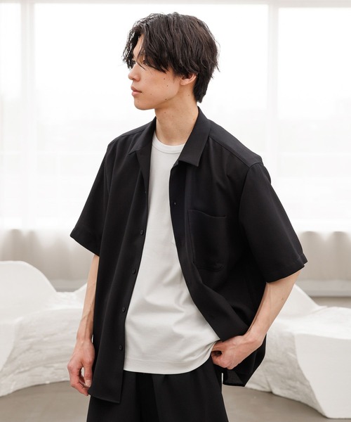 GLOBAL WORK（グローバルワーク） シャツ 半袖 AiryBreezeシャツ/半袖