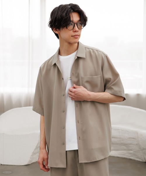 GLOBAL WORK（グローバルワーク） uvカット シャツ 半袖 AiryBreeze