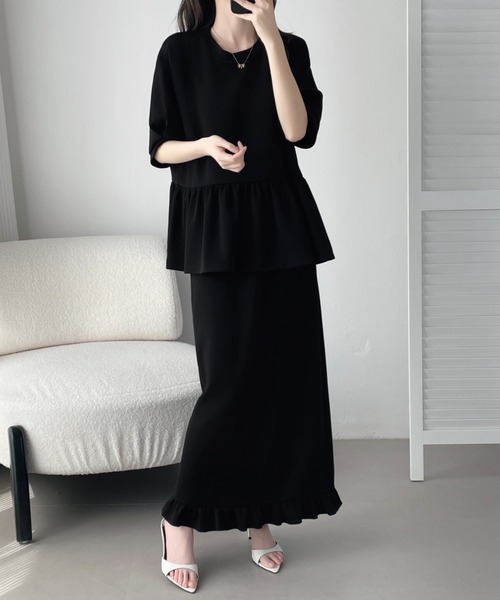 「ABITOKYO」 セットアップ L ベージュ レディース_画像9