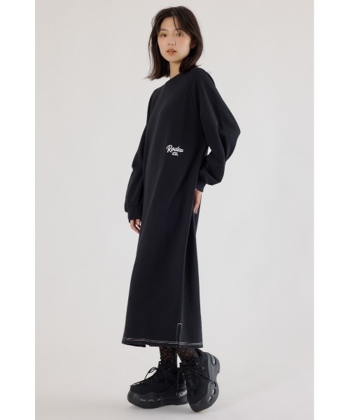 「RODEO CROWNS WIDE BOWL」 長袖ワンピース FREE ネイビー レディース_画像3