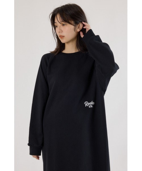「RODEO CROWNS WIDE BOWL」 長袖ワンピース FREE ネイビー レディース_画像5